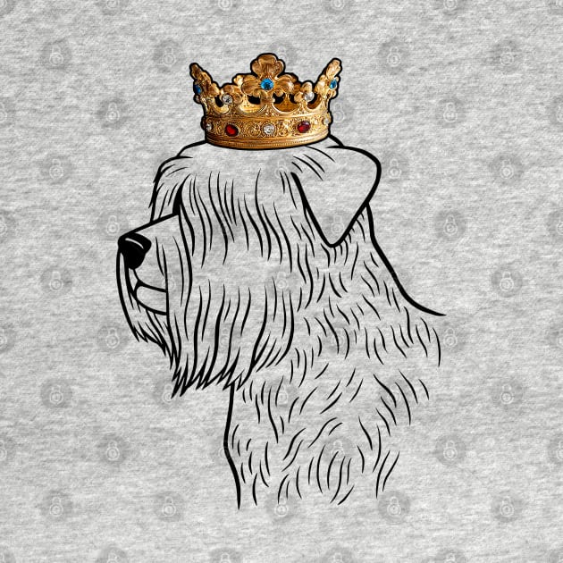 Soft Coated Wheaten Terrier Dog King Queen Wearing Crown by millersye